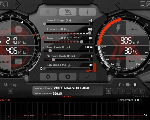 Msi afterburner her yeniden başlatmada ayarları kaydetmiyor?