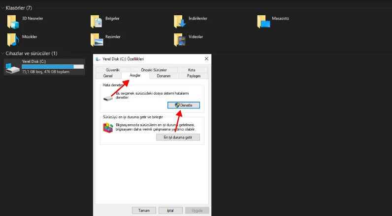 Chkdsk Nedir, Nasıl Kullanılır?