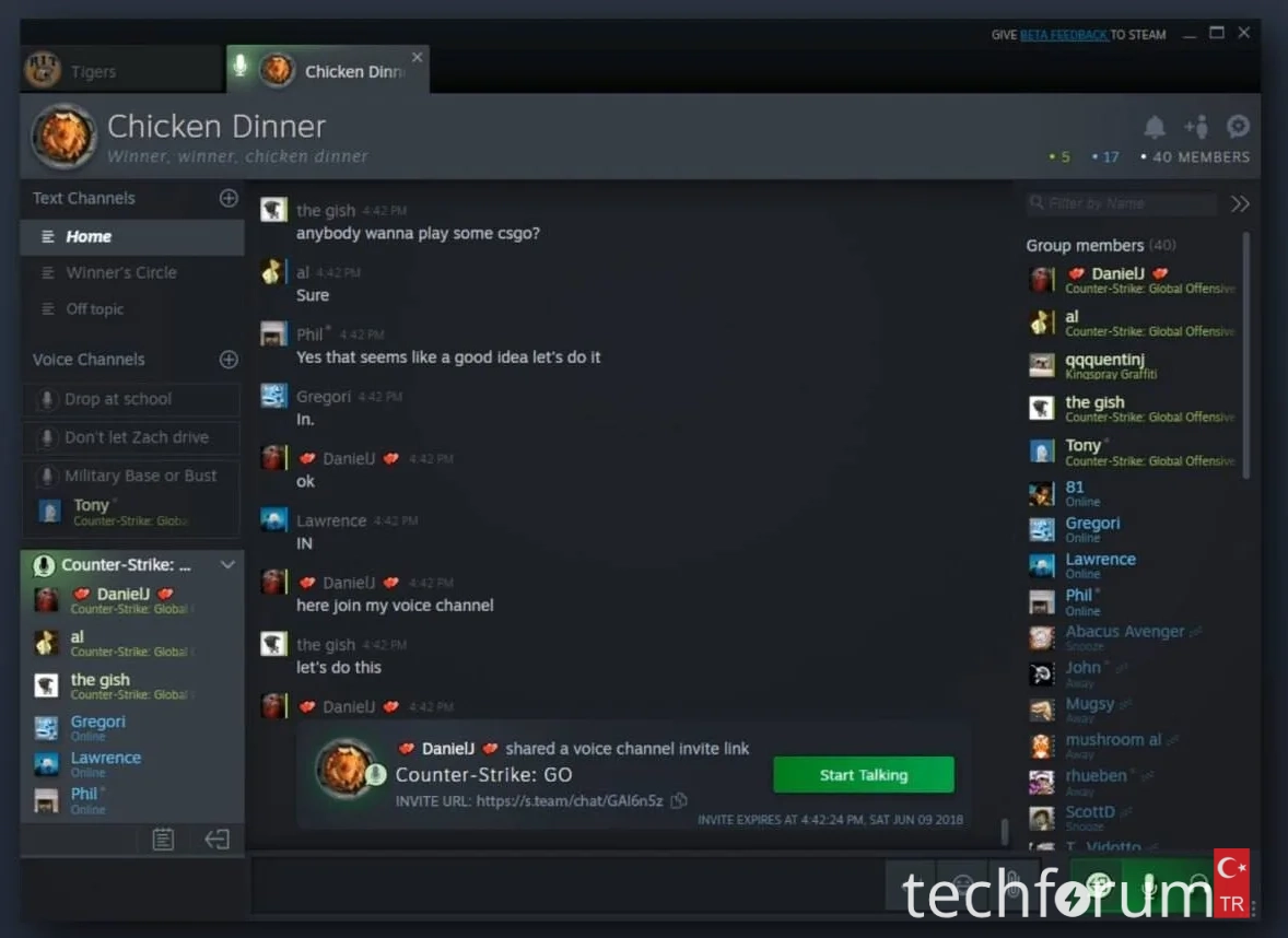 Konu 'Steam Chat, Discord'un tahtını sallayabilir'