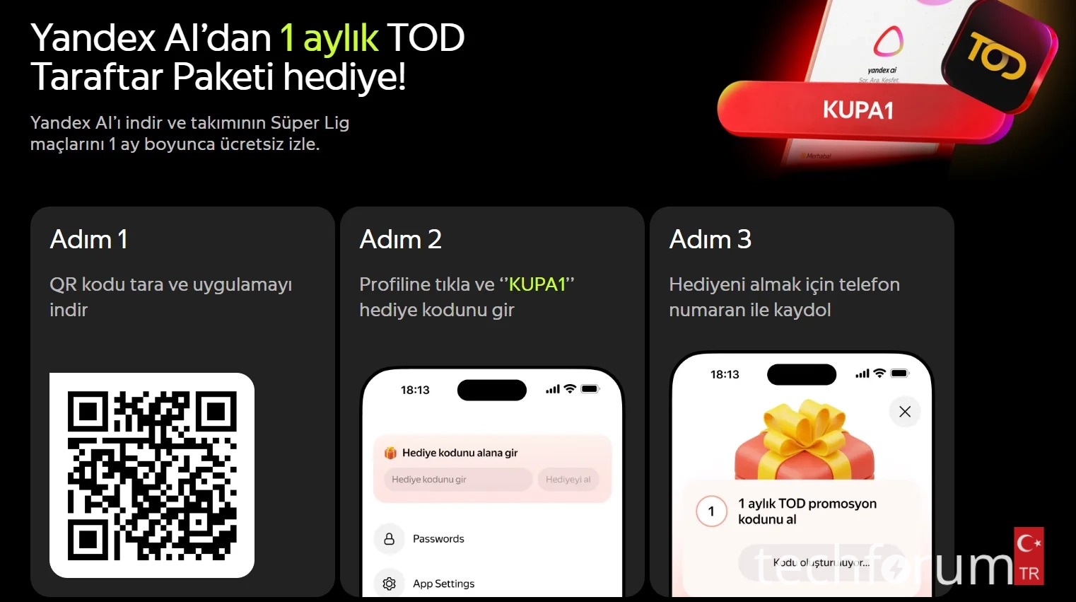 Yandex AI İndir Süper Ligi 1 Ay Ücretsiz İzle