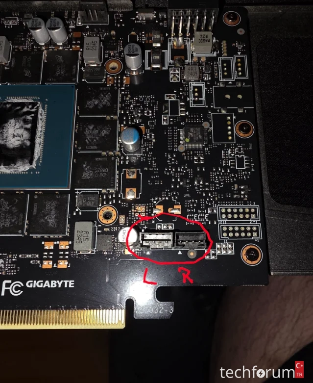Gigabyte 4070Ti Super Windforce fan bağlantı noktaları?