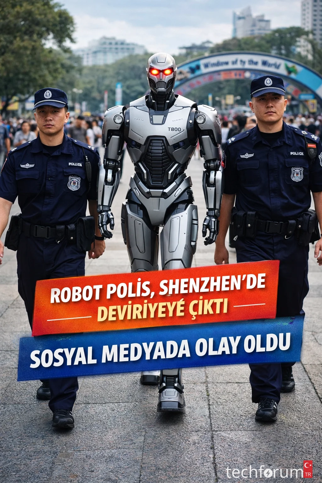 Konu 'Robot polis devriyesi tartışma yarattı'