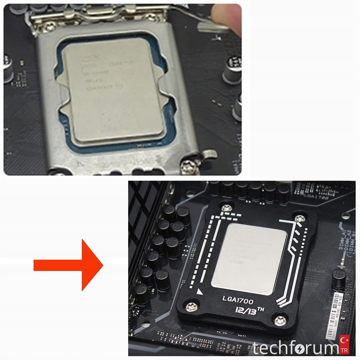 Bilgisayarınızda standart montaj aparatı yerine işlemciyi sabitleyen çerçeveler kullanıyor mu...webp