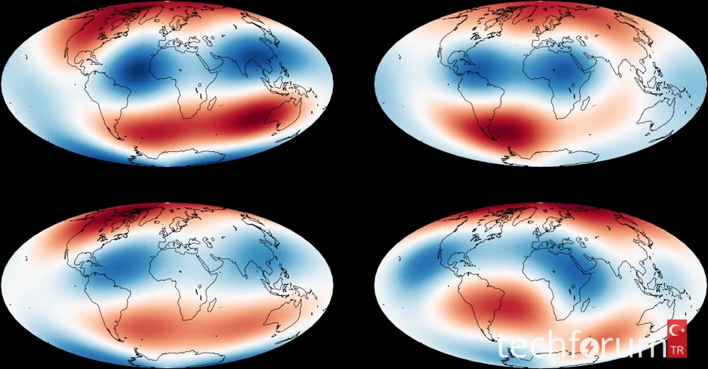 Bilim insanları, Dünya'nın manto tabakasında manyetik alanını düzenleyen gizemli baloncuklar ...webp