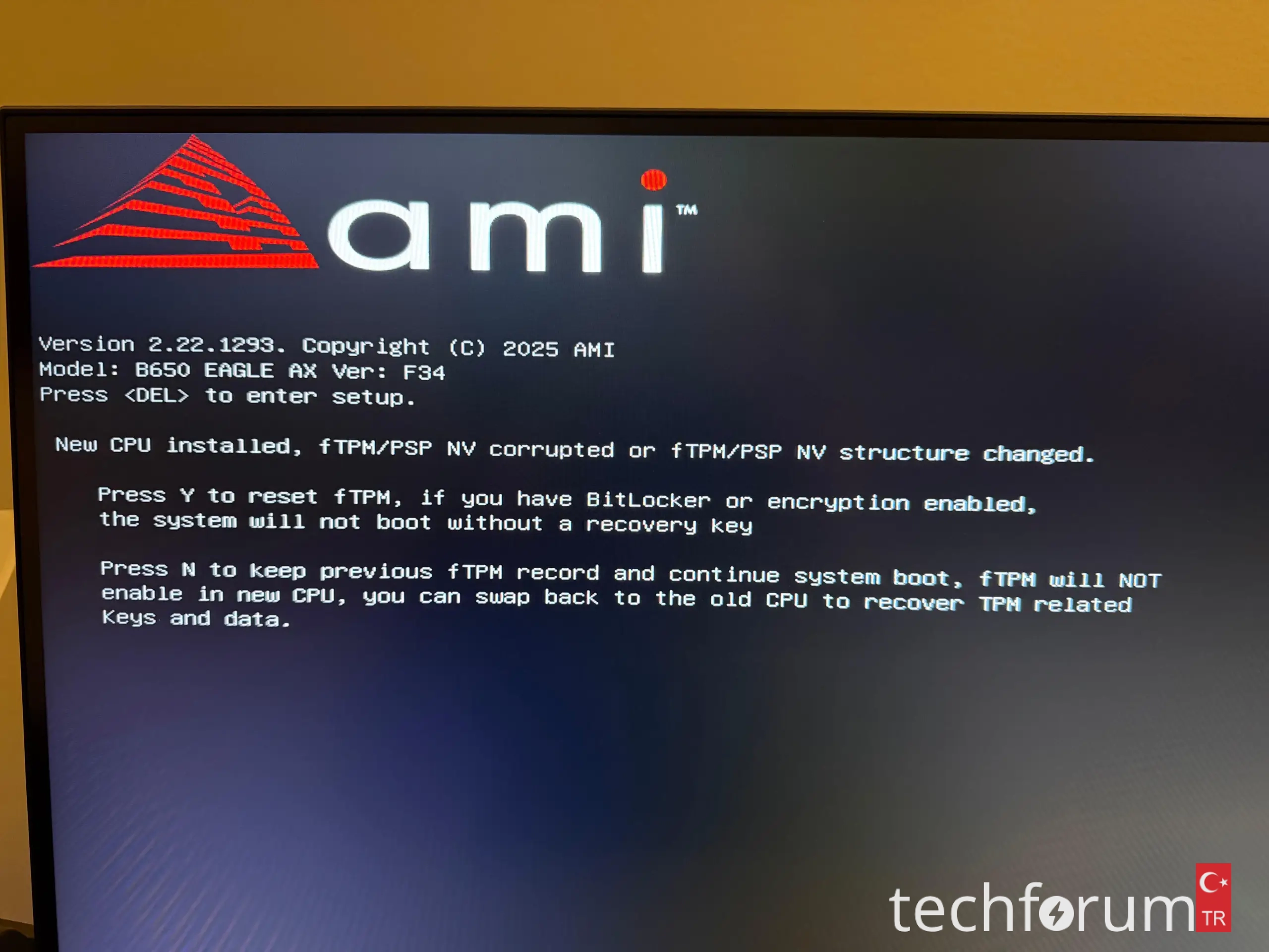 Gigabyte cihazlarda fTPM'yi etkinleştirmek mümkün mü.webp