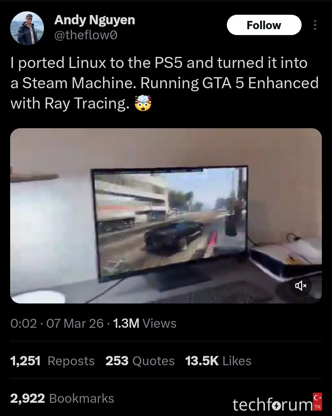 Linux'u PS5'e taşıdı 1.webp