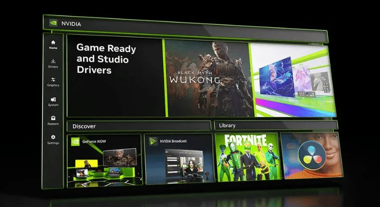 NVIDIA, NVIDIA APP'nin yeni sürümüne RTX 4000 için Smooth Motion kare oluşturma ve Global DLS...webp