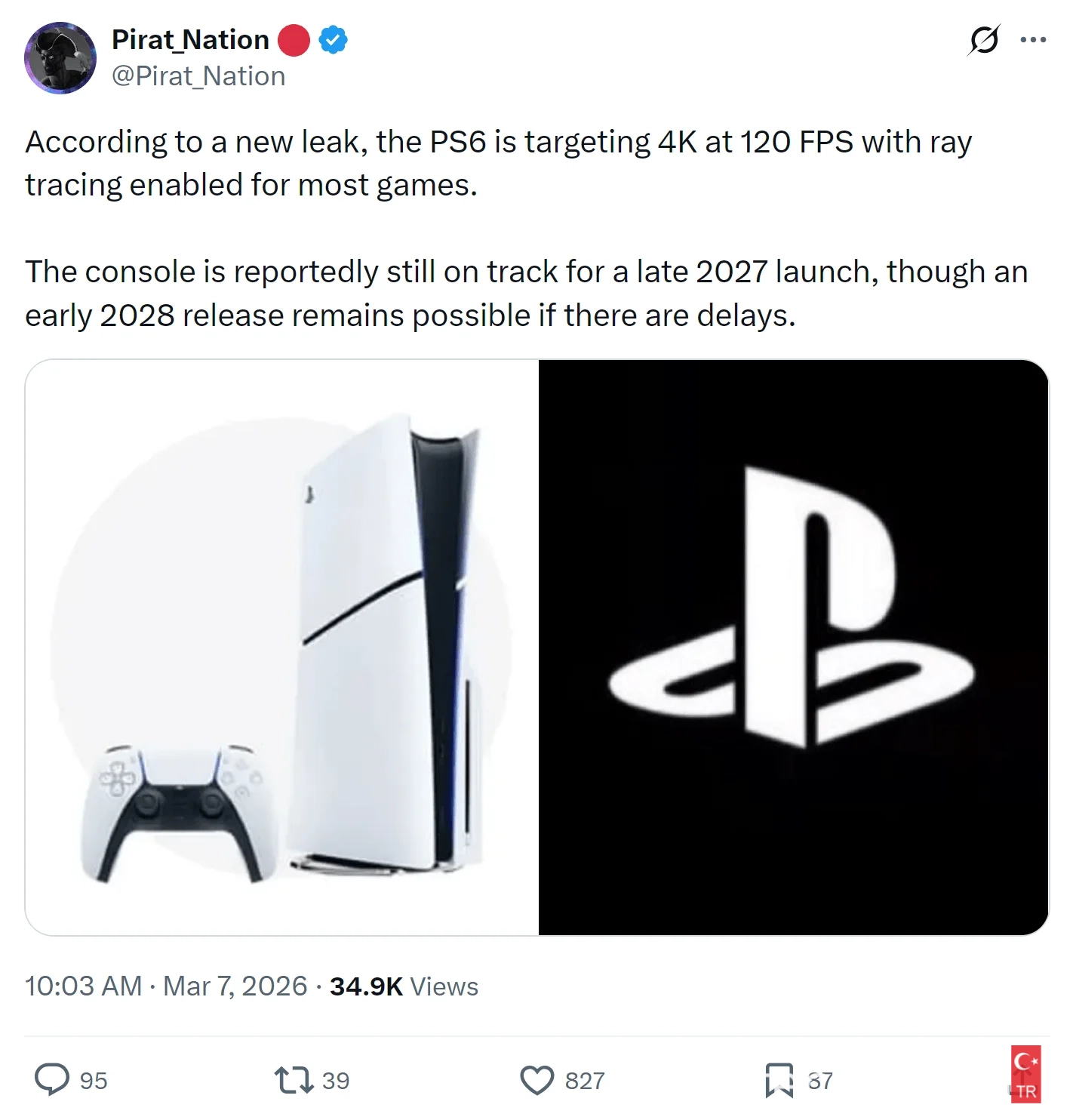 PS6 çoğu oyunda ışın izleme özelliği açıkken 4K çözünürlükte 120 FPS hedefliyor.webp