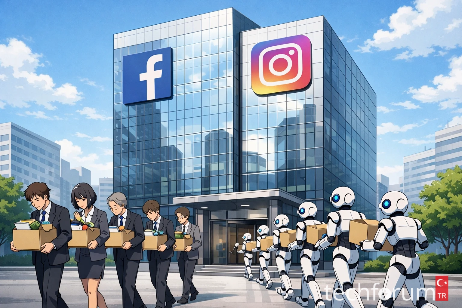 Reuters'ın haberine göre Meta, yapay zekâya geçiş sürecinde Mayıs ayında çalışanlarının onda ...webp